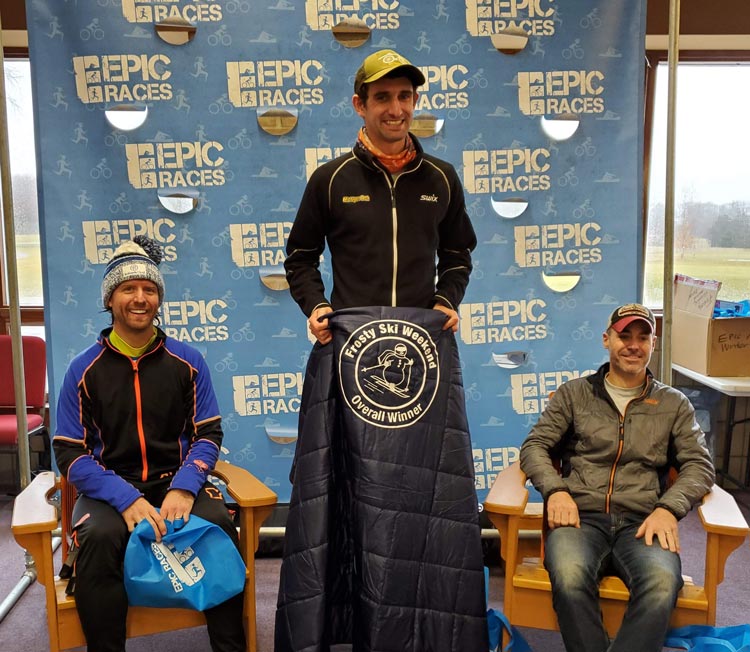 2020 Frosty Freestyle cross country ski race men's podium