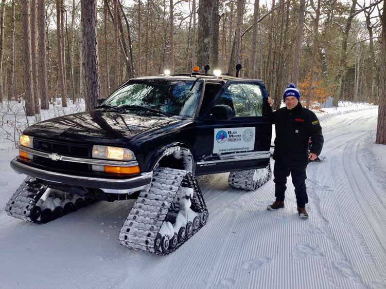 Black Mountain xc ski trail groomer