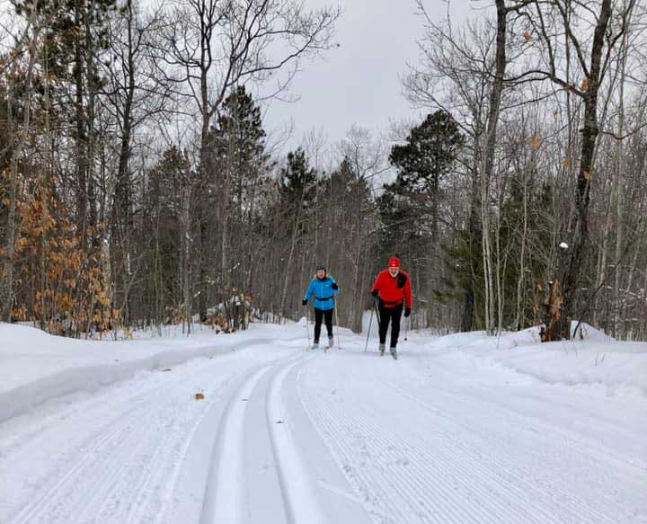 Black Mountain cross country ski trail in Michigan