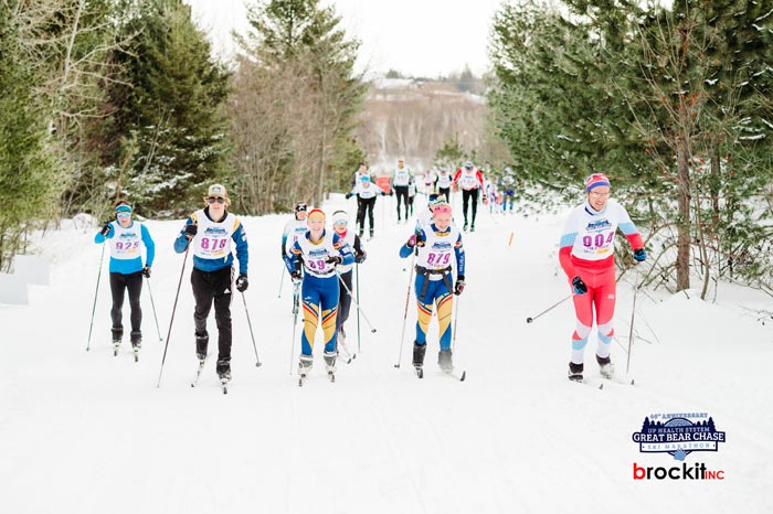 Great Bear Chase skiers