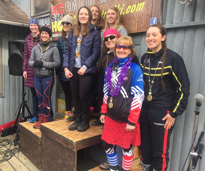 Michigan Cup Relays podium