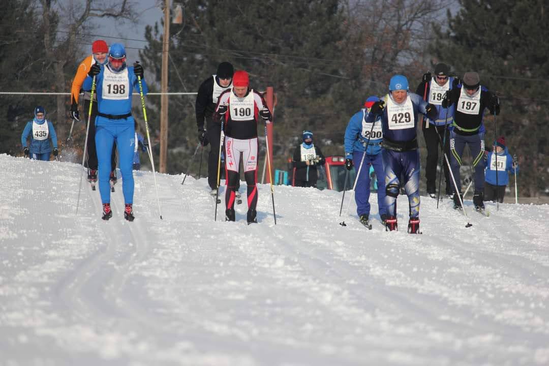 2021 Hanson Hills Classic xc ski race start