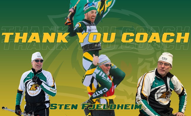 Sten Fjeldheim retires after 34 years as leader of the Wildcat Nordic ski team.