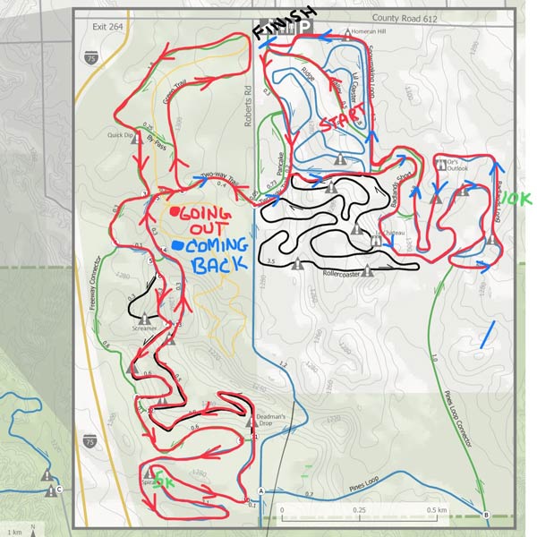 Race course maps for  Michael Seaman Memorial Classic