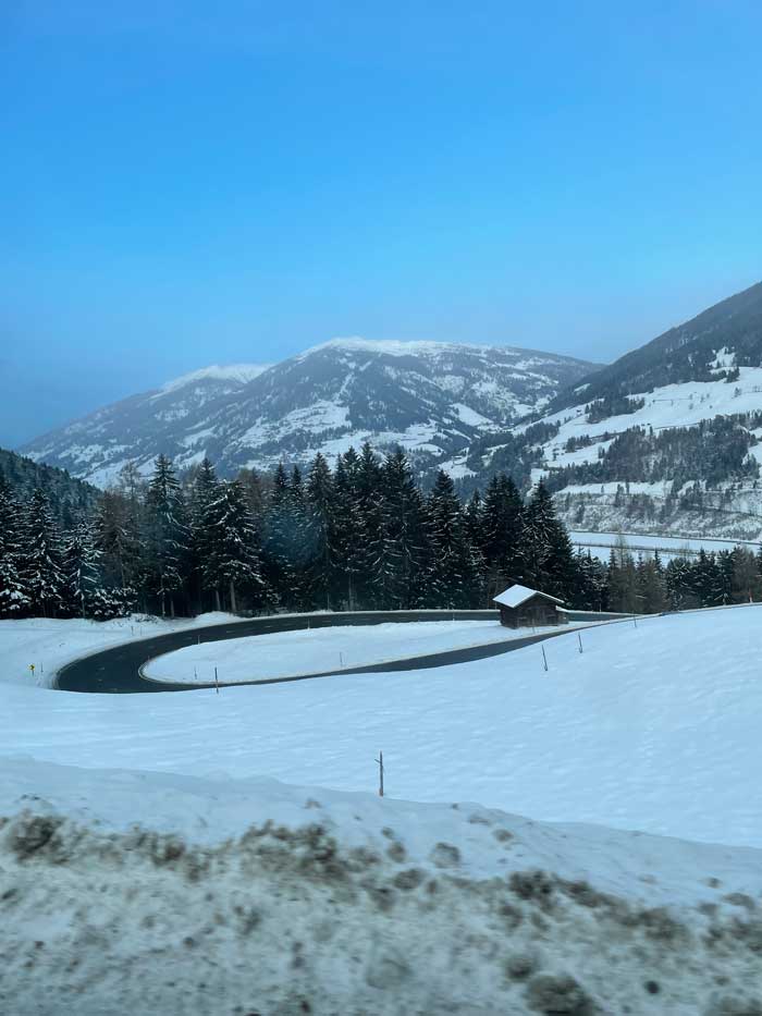 Switchbacks up to Obertilliach
