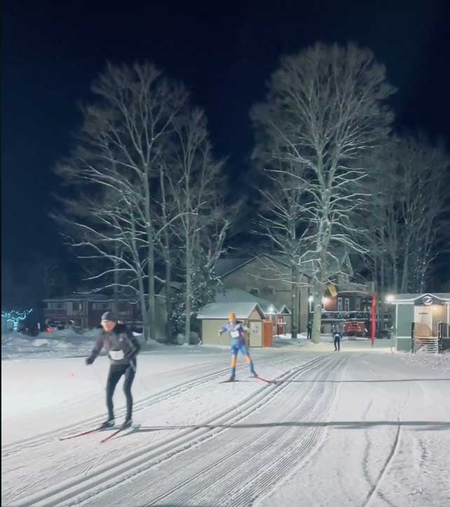 Racers on White Pine Stampede course
