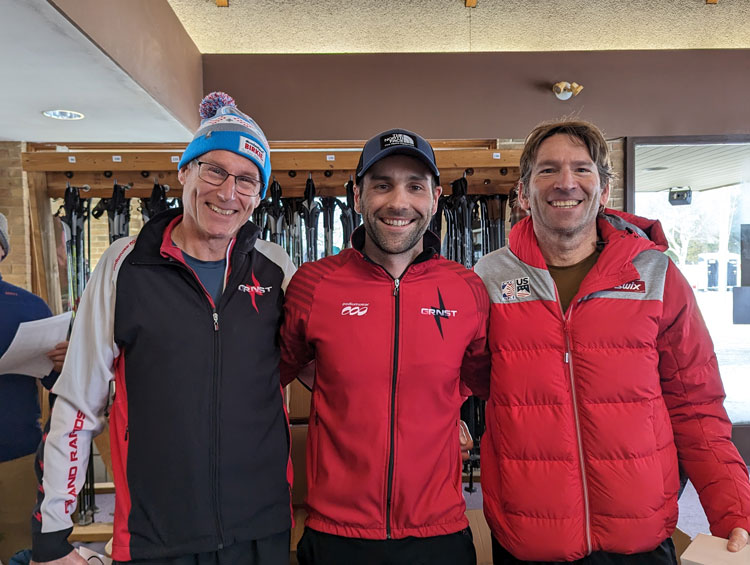 2024 Frosty Freestyle men's podium Stephen Smigiel Jr (3rd), Eric Parrott (1st) and Glenn Goodman (2nd)