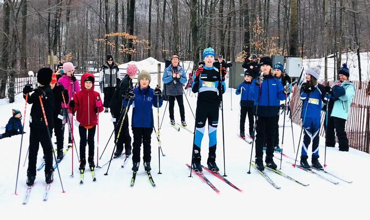 Beech Nut Youth Cross country ski race a Nubs Nob