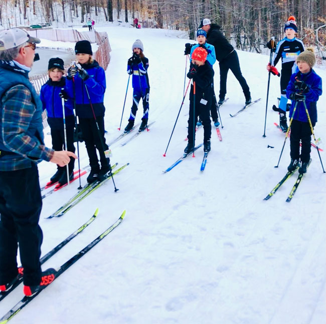 Beech Nut Youth Cross country ski race a Nubs Nob