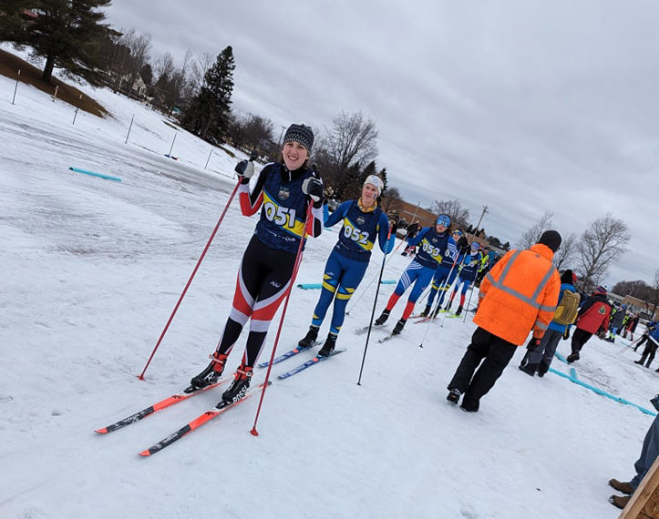 Racers on the start line