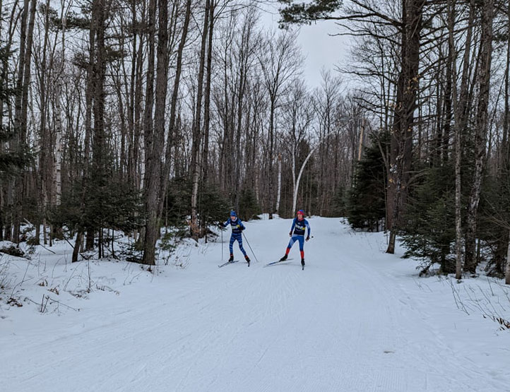 Racers on the course