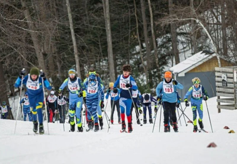 Start of the 2026 Michigan HS Nordic Ski State Championships