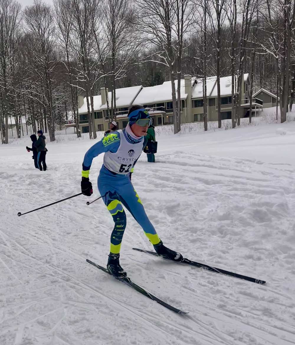 Flying Squirrel cross country ski racer