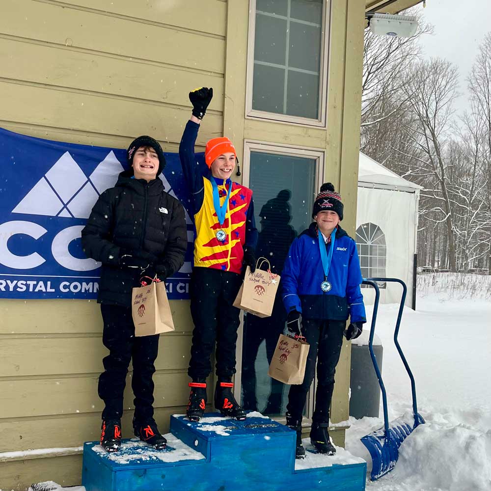 Flying Squirrel cross country ski racers