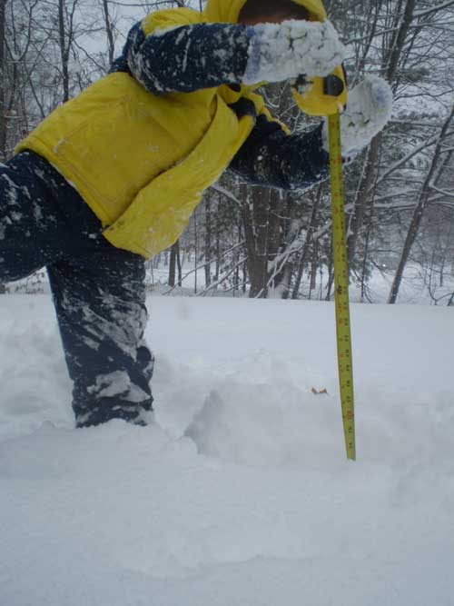 Gaylord snow on December 3, 2007