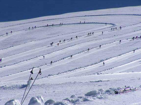 Cross country skiing on the Dachstein in October