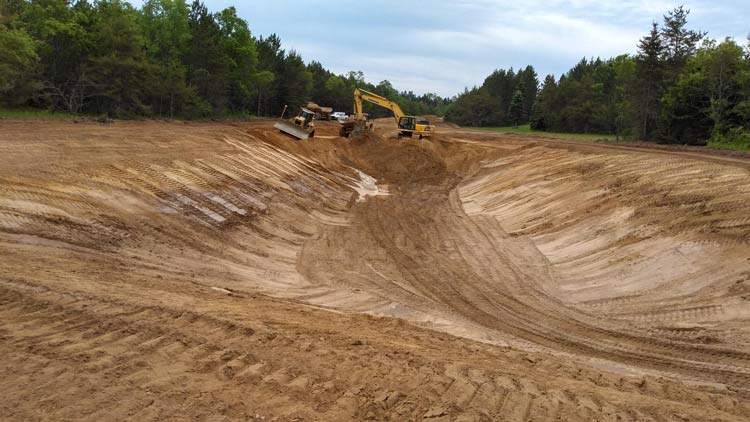 Forbush Corner snowmaking pond construction