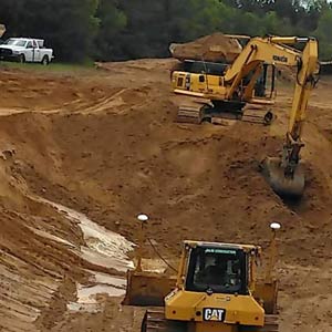 Forbush Corner snowmaking pond almost done