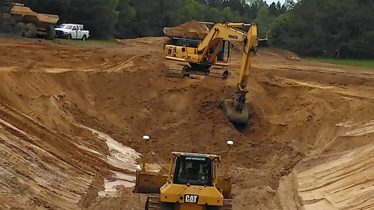 Forbush Corner snowmaking pond construction