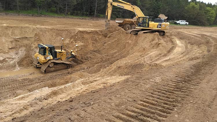 Forbush Corner snowmaking pond construction