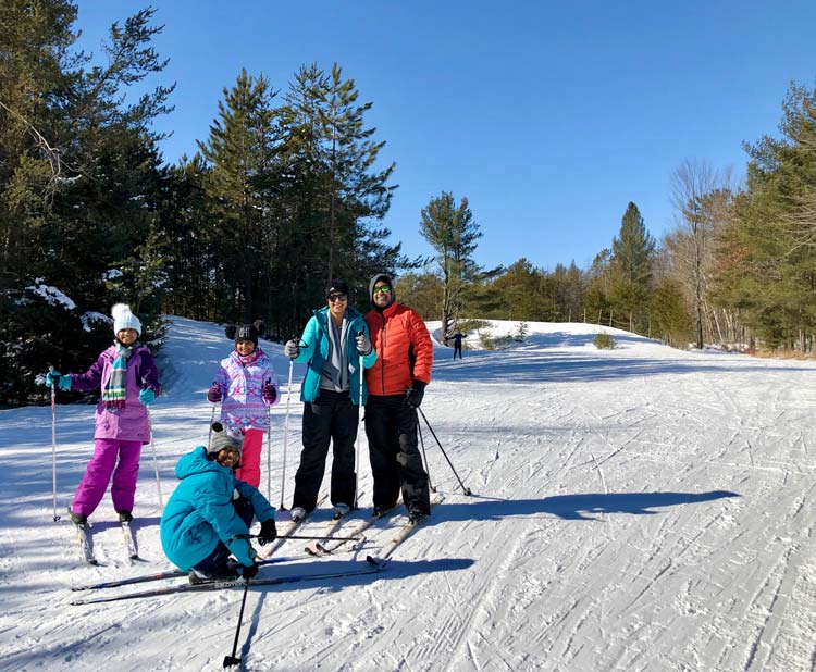 Cross Country Ski Shop teaching cross country ski trail