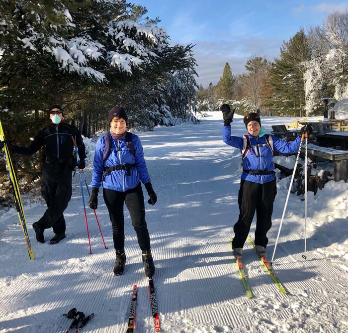 Cross Country Skiers snowy day