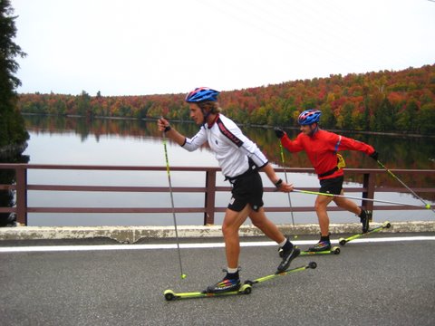 Rollerskiing in Lake Placid