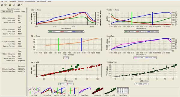 VO2 Max test results