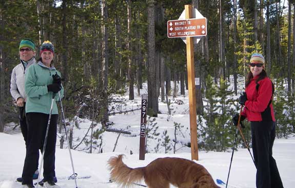 Cross country skiing in West Yellowstone